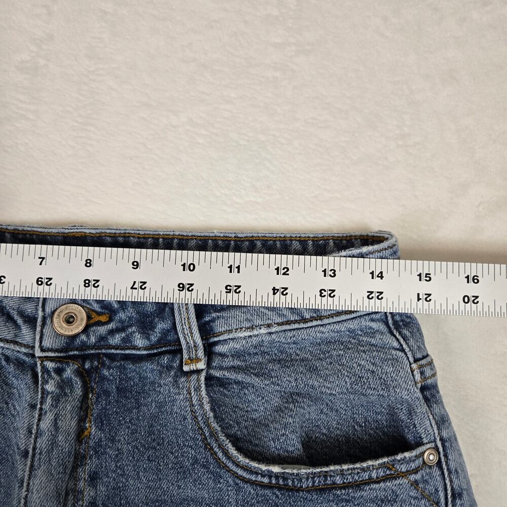 Zara Jeans Straight Leg Womens 10 Denim Pants Medium Wash 0743 - Picture 7 of 10